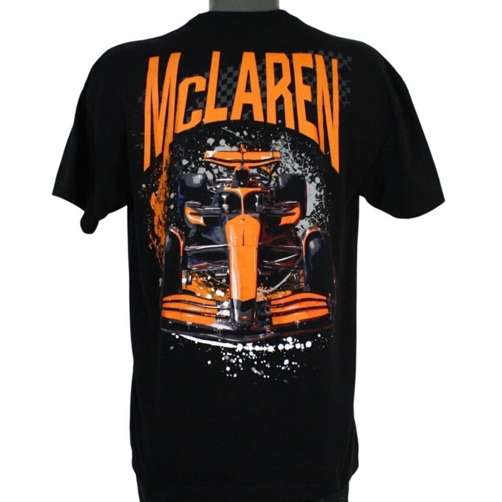 McLaren Formula 1 Team Shirt Mens M Black F1 Racing Car Back Graphic Tee